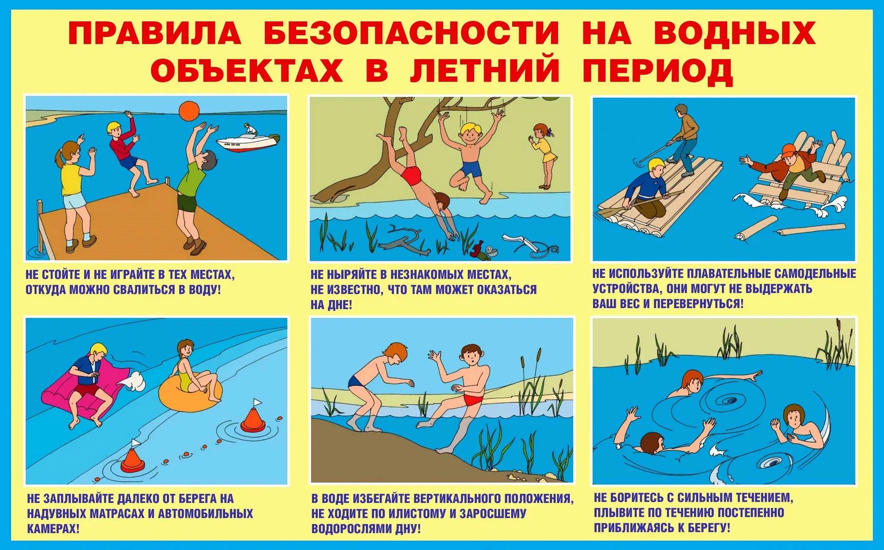 Правила безопасности на водных объектах.
